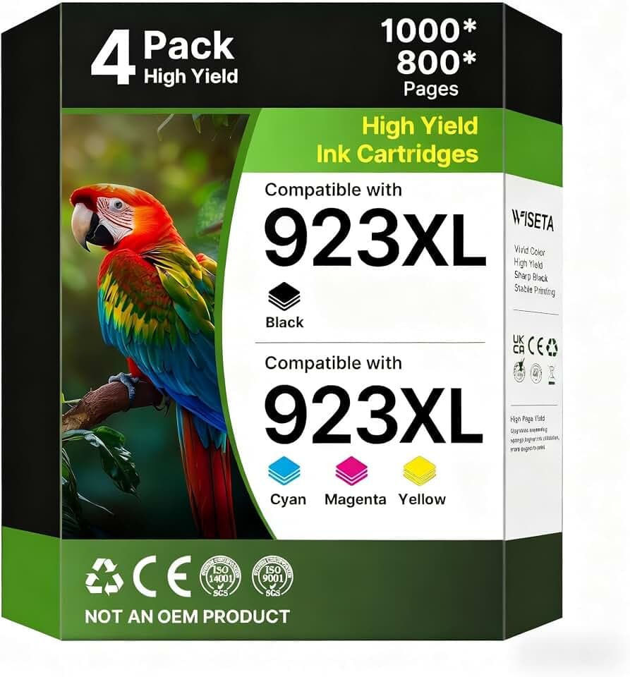 923XL 923 Ink Cartridges Combo Pack: Replacement for HP 923 Ink Cartridges