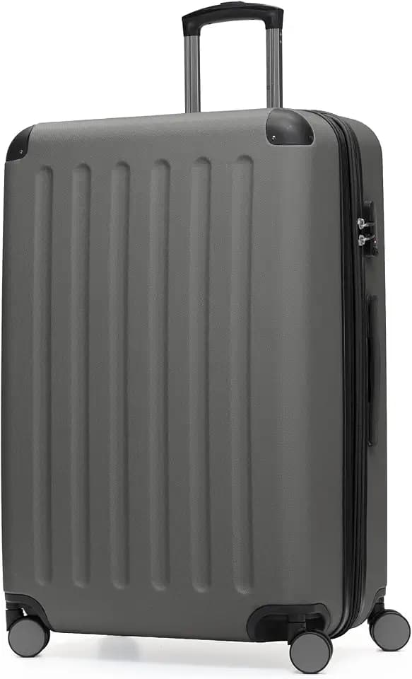 Hauptstadtkoffer Spree - Großer Hartschalen-Koffer, TSA, 4 Doppel-Rollen, Trolley, Rollkoffer, Reisekoffer, Volumenerweiterung, 75 cm, 119 Liter, Graphit