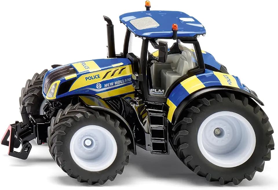 Siku 3297 New Holland Polizei-Traktor, 1:32, Blau-Gelb