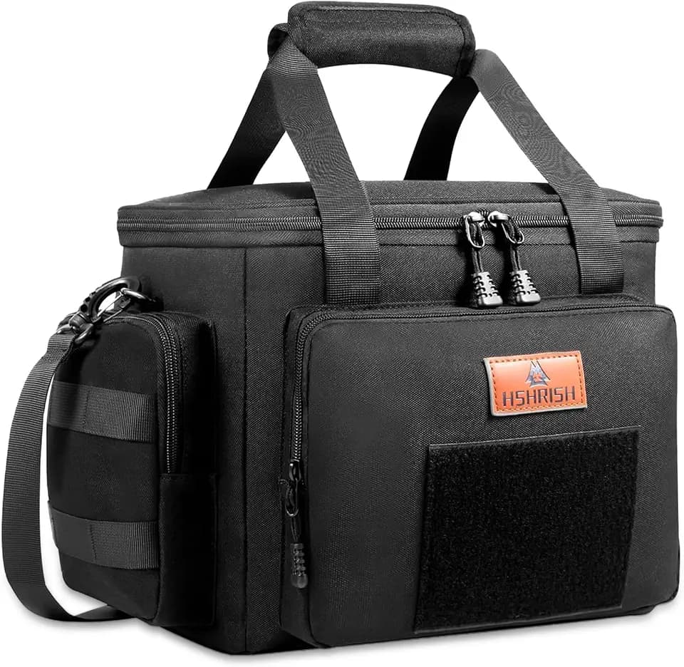 HSHRISH Taktische Lunchtasche, doppellagige isolierte große Kühltasche für Herren Erwachsene wasserdichte auslaufsichere langlebige Lunch Tasche für die Arbeit Picknick im Freien