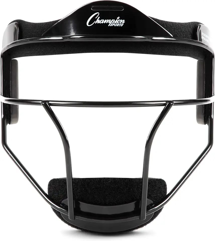 Champion Sports Steel Softball Face Mask – Durable Fielder’s Mask for Youth & Adults, Multiple Colors for Practice & Games
