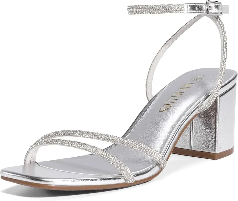 DREAM PAIRS Women's Chunky Block Heel Sandal