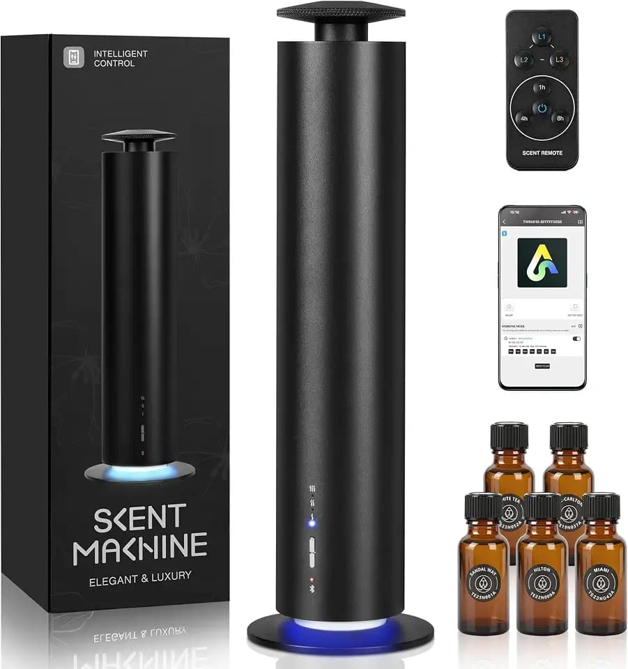 JEKAL Waterless Essential Oil Diffuser, Smart Cordless Scent Machine