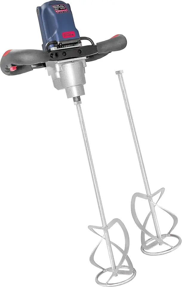 Güde Rührwerk GRW 1800 (professioneller Mörtel- und Farbrührer, 1800 W, max. 700 1/min, elektronische Drehzahlregulierung, Soft-Start-Funktion, Schalter für Dauerbetrieb, 2 Rührkörbe, Test SEHR GUT)