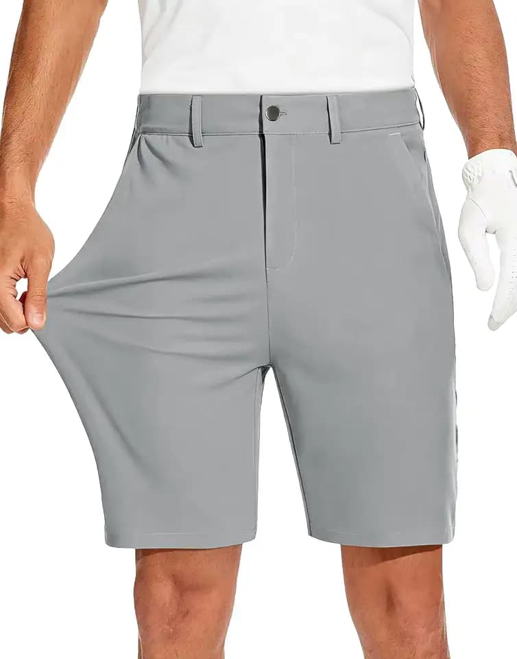 JWM Mens 7"/9" Stretch Golf Dress Hybrid Shorts Quick Dry with 5 Pockets