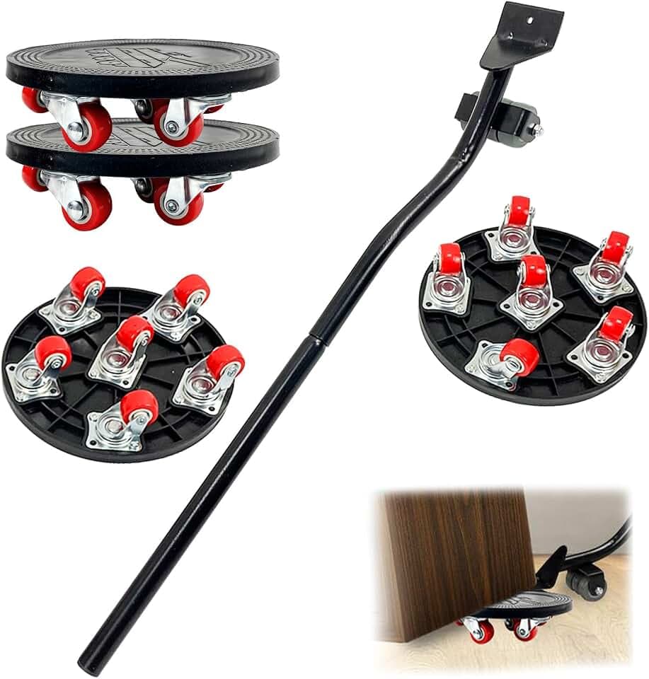 5-teiliges Möbeltransport-Set mit 6-Rad-Rollern