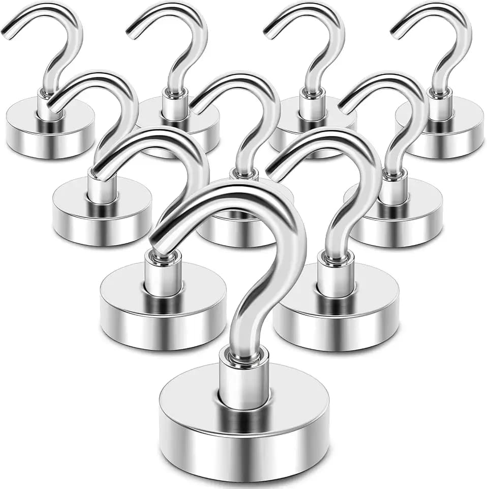 MIKEDE Magnetic Hooks Heavy Duty 50 Lbs Magnet with Hook for Cruise Cabins