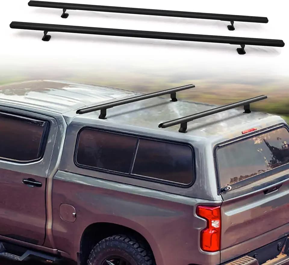 MELIPRON Heavy Duty Truck Topper Roof Rack for Truck Cap, 500LB Capacity
