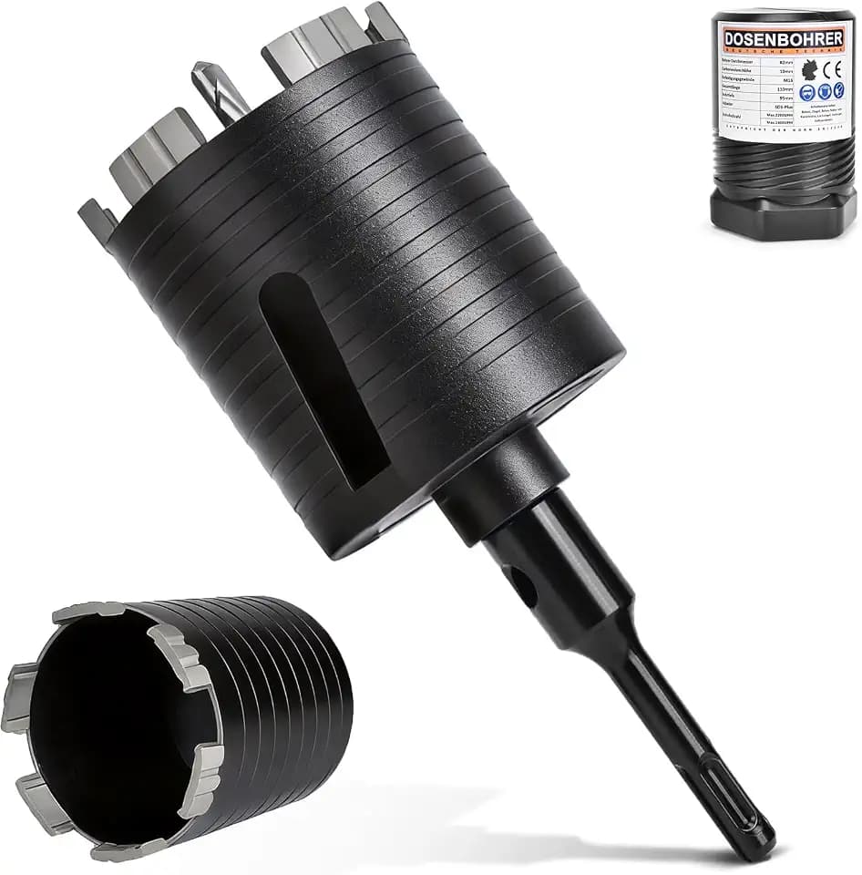 Blau M16 Diamant Dosensenker Turbo Dosenbohrer 82mm mit SDS PLUS Bohrkrone