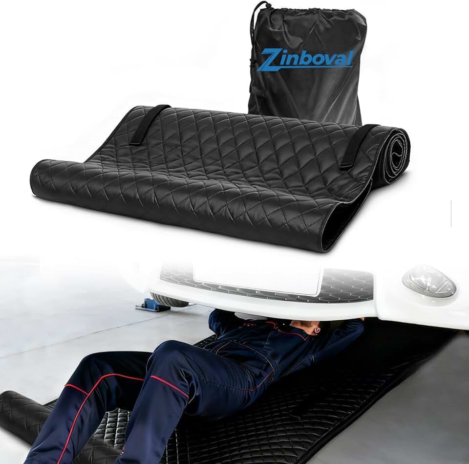 Rolling Creeper Mat Repair Padded for Mechanic 58x28in Black