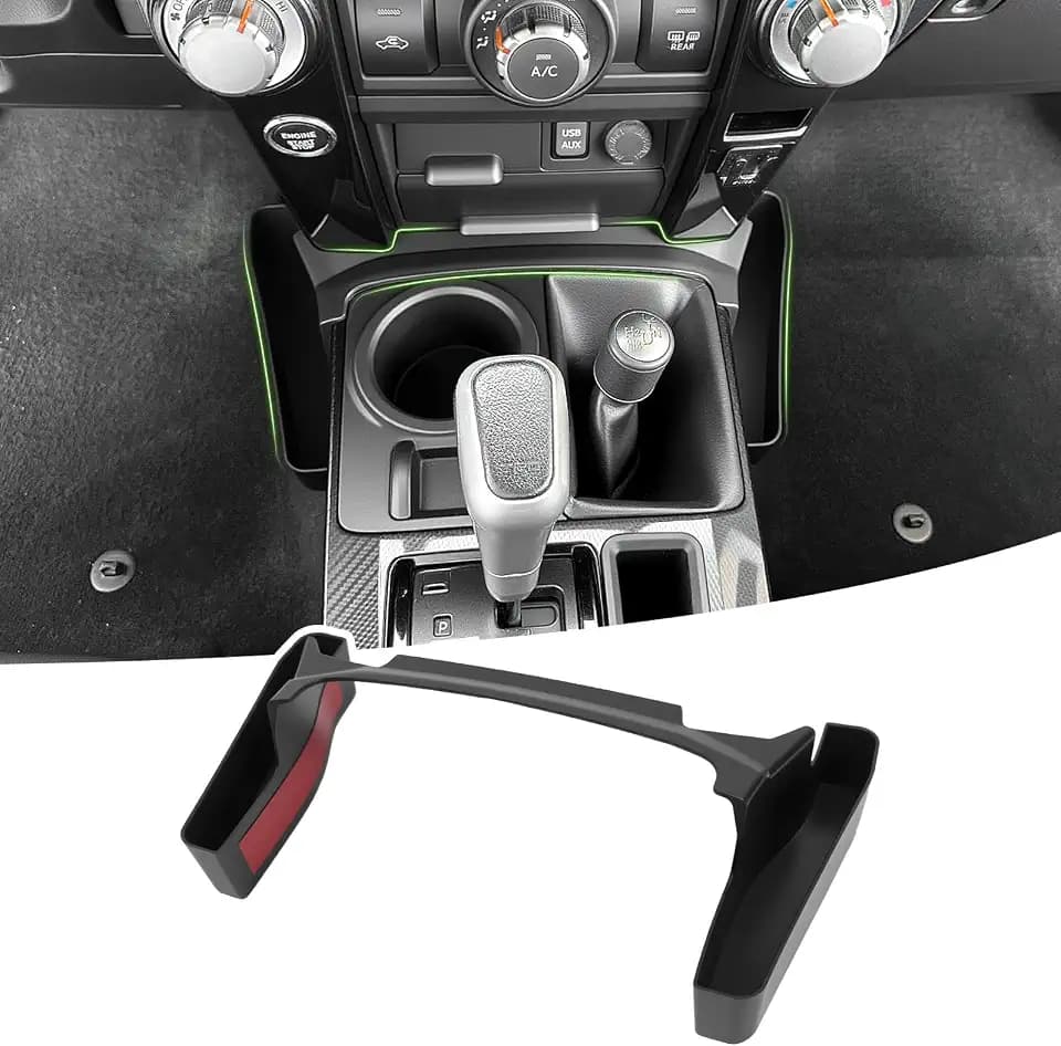 Center Console Organizer for 2010-2024 Toyota 4Runner Gear Shift Side Tray Storage Box for 4 Runner Interior Accessories(Console Shifter Tray/Fit 10-24)