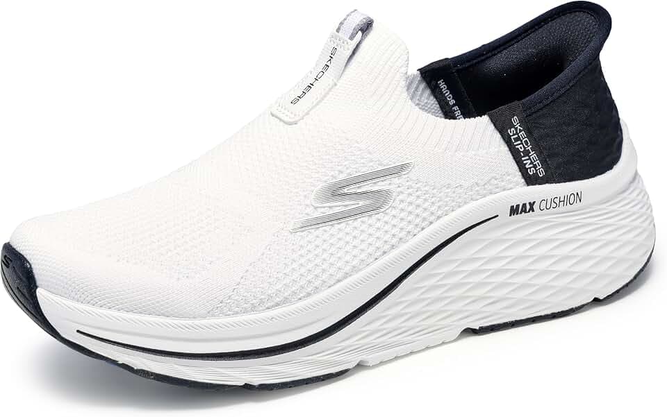 Skechers Max Cushioning Elite 2.0 Eternal Damen-Sneaker, händefreie Schlupfschuhe