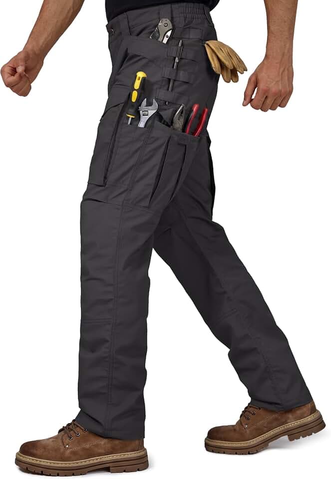 FREE SOLDIER Men's Work Pants Stretch Tactical Pants