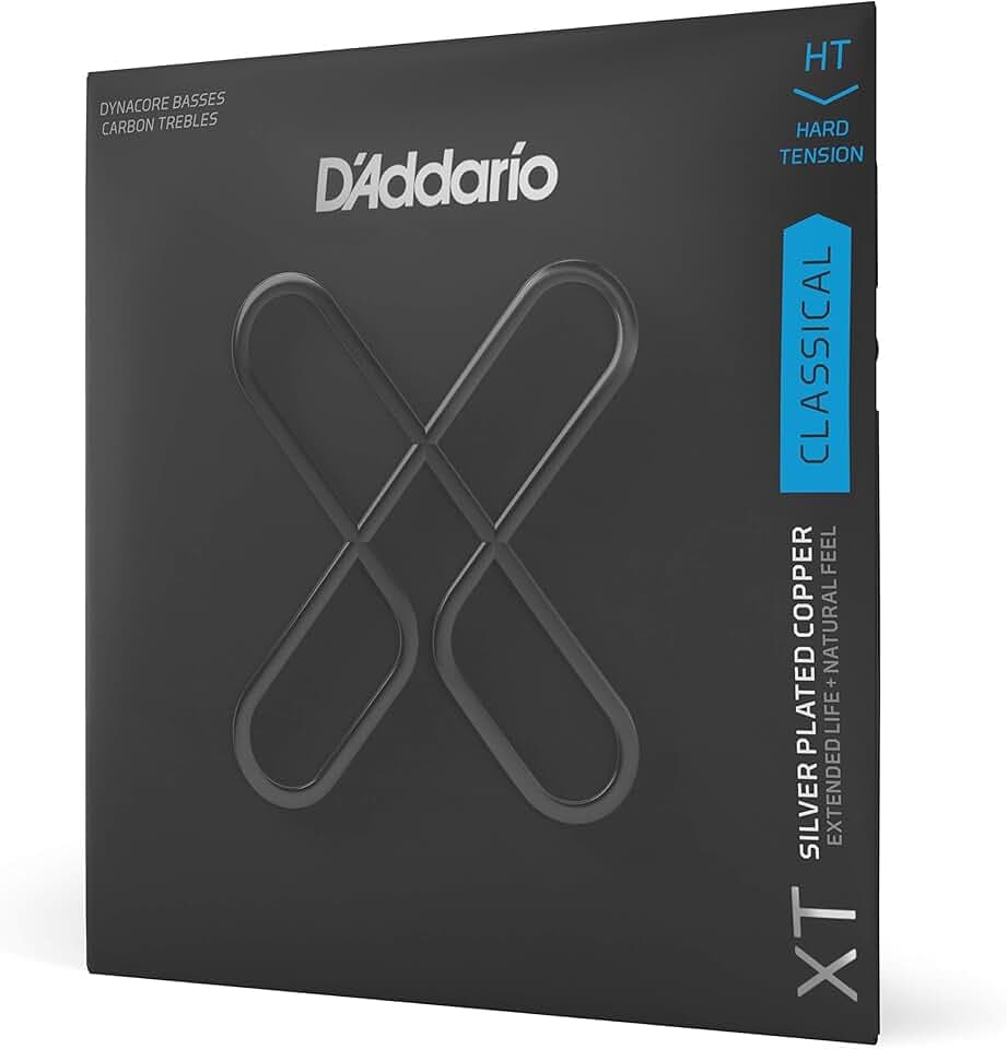 D'Addario XT Dynacore Klassiksaiten XTC46FF, Hard, Carbon Diskant