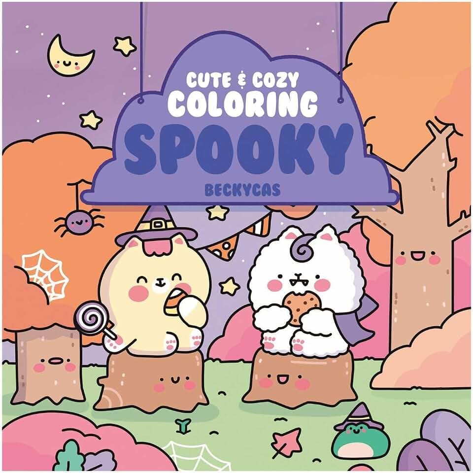 Cute & Cozy Coloring: Spooky
