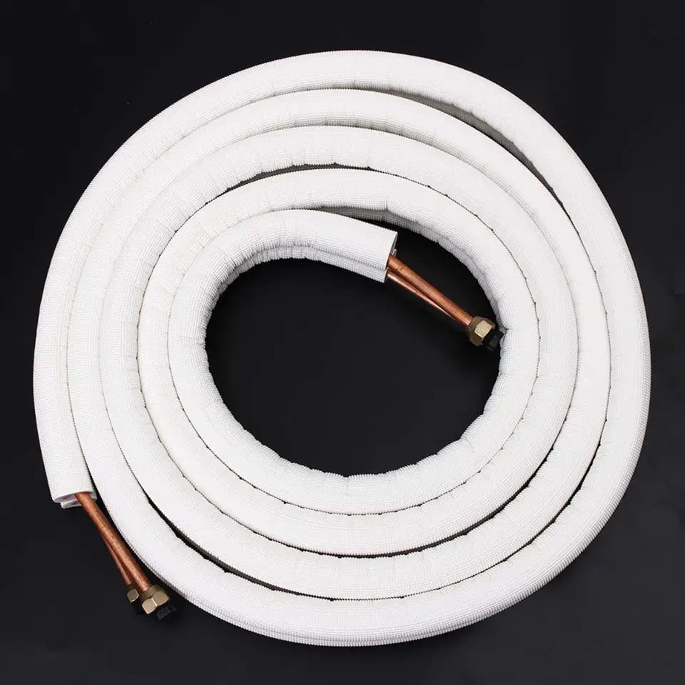 1/2 / 4M Isoliertes Kupferrohr 1/4 '' 3/8 '' Klimaanlagenrohre Armaturen Paar Spulenrohr - 2M