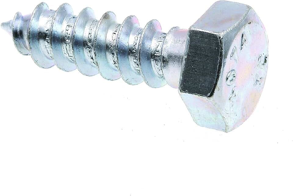 Prime-Line 9055460 Hex Lag Screws, 5/16 In. X 1 In., A307 Grade A Zinc Plated Steel (100 Pack)