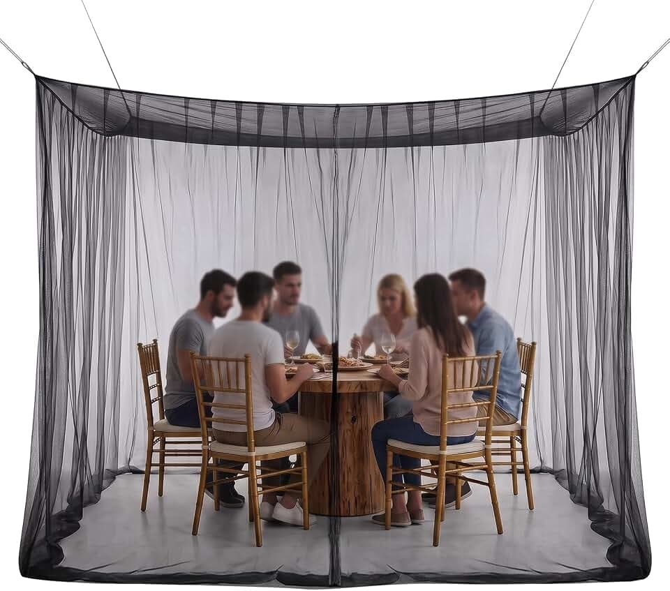 XXL Moskitonetz für Garten Camping 3x3x2,5m