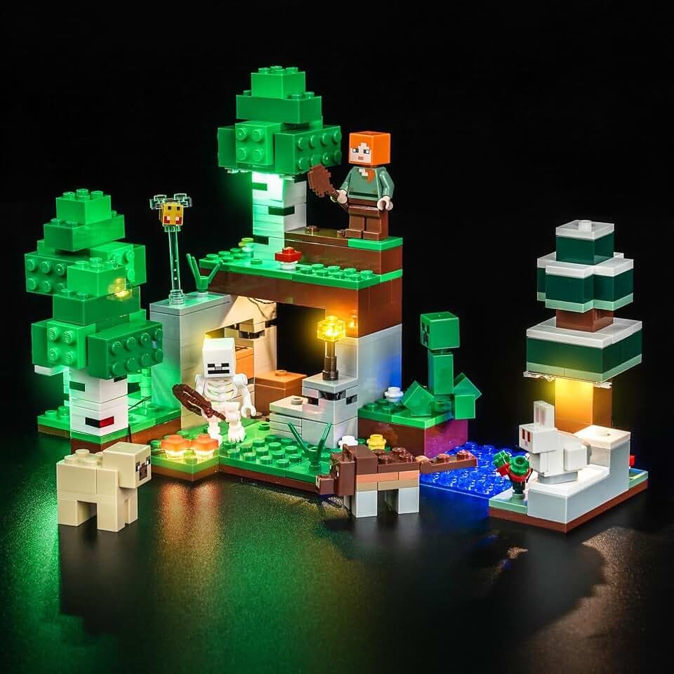 Upgraded Led Light Kit Compatible with LEGO First Night Adventure Building Set, Lights Decoration Compatible with LEGO 21593 (Model Not Included)