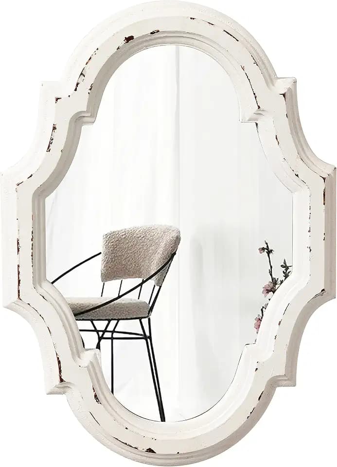 Small Vintage Oval Mirrors for Wall Decor 11 inch