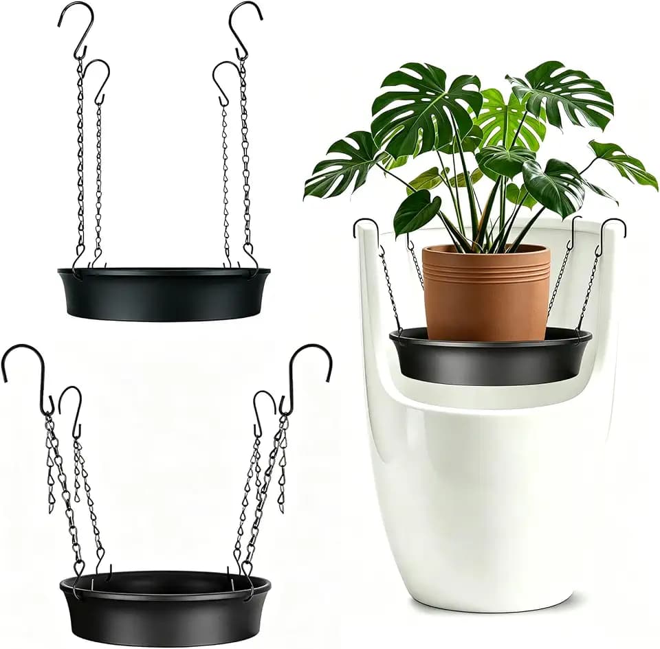 2 Pcs Adjustable Planter Inserts for Large Pots, Small