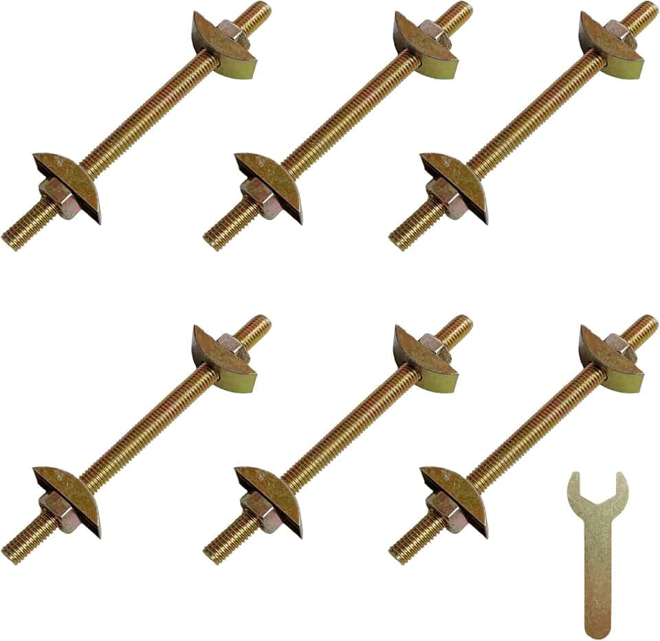 12Pcs Countertop Connector Bolts, M8x120mm Joint Fasteners Drawbolt