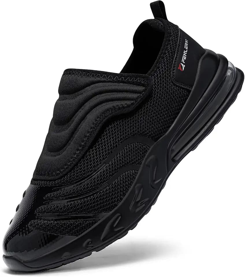 FENLERN Non Slip Diabetic Shoes for Men Wide Slip On