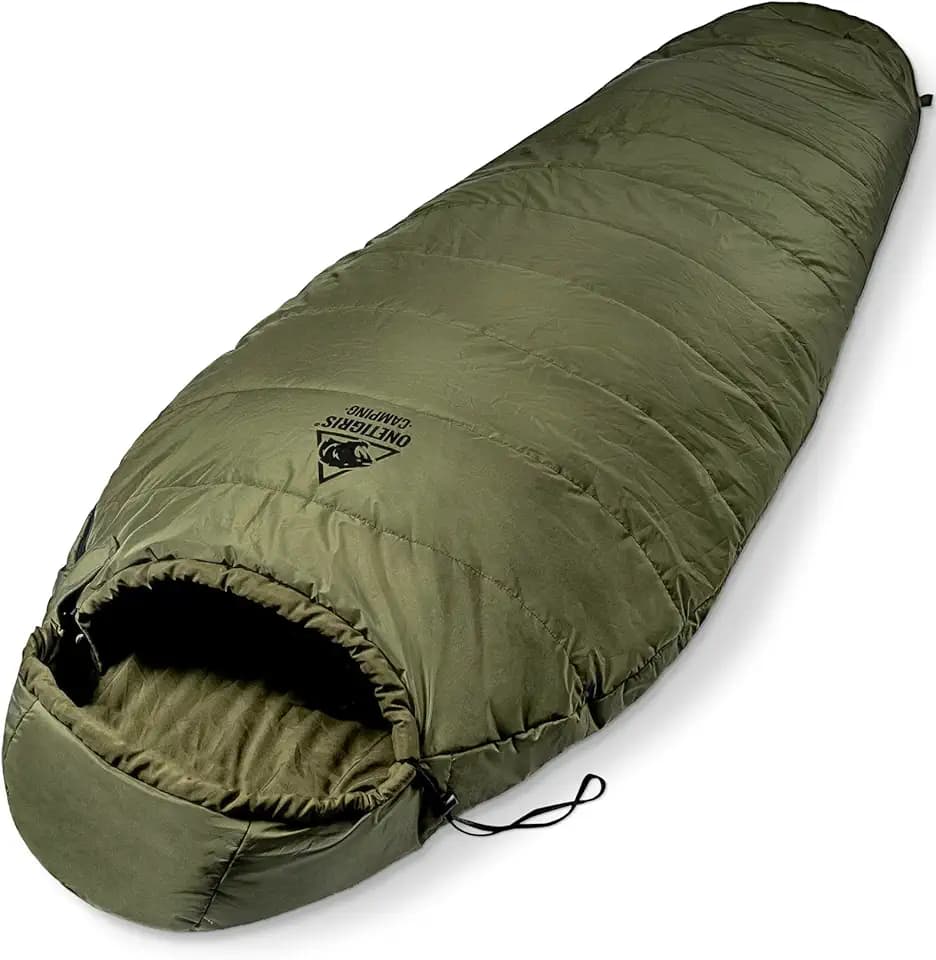 OneTigris Schlafsack Ultraleicht kleines Packmaß, 3 Jahreszeiten, 8°C -15°C