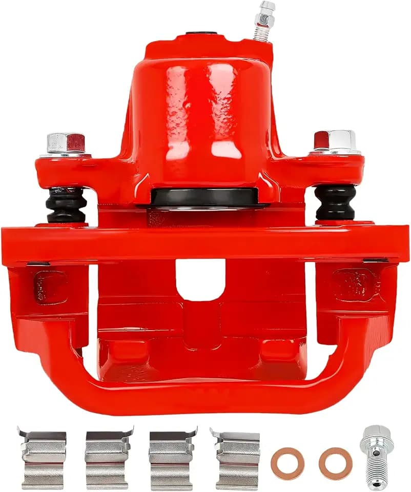 SCITOO Red Rear Left Disc Brake Caliper With Bracket 19B3277