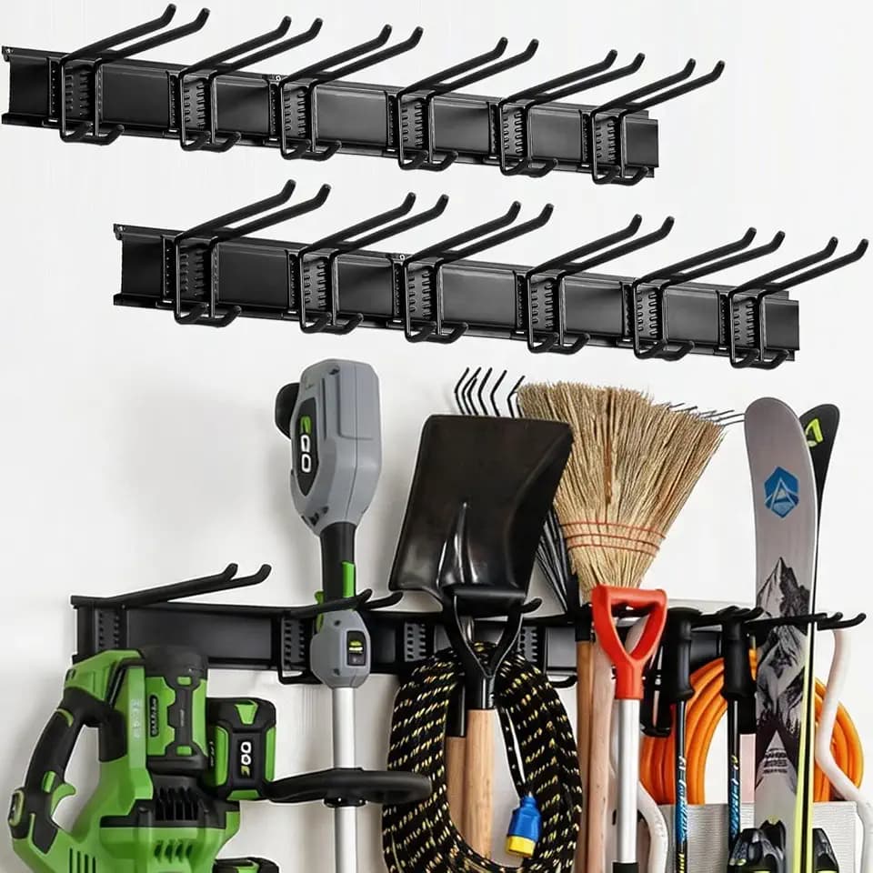 Aking Ace 96-Inch Heavy Duty Wall Mount Garden Tool Organizer for Garage