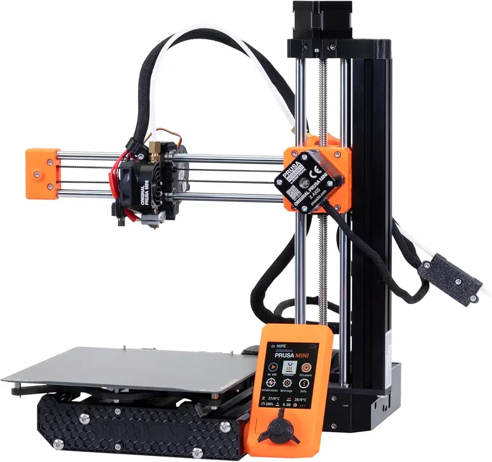 Original Prusa MINI+ Bausatz | 3D-Drucker mit 18×18×18 cm Druckraum | glattem PEI-Druckblech und Filamentprobe – einfach und mit Spaß zusammenzubauen