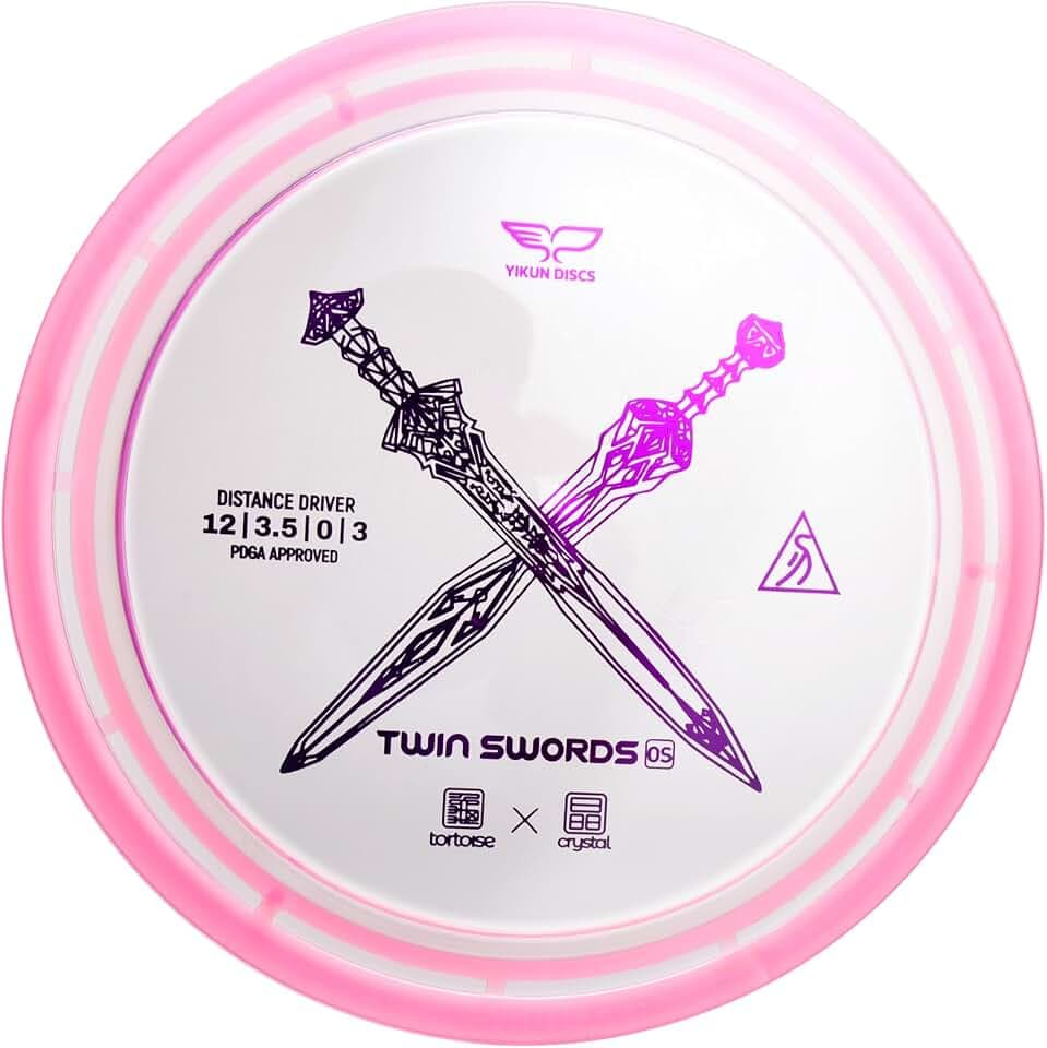 yikundiscs Yikun Twin Swords Understable Distance Driver| Pro Worlds 2025 Limited Edition | Beginner-Friendly Max-Distance Disc | Wind-Resistant & Easy-Glide Control | PDGA Approved 170-175g