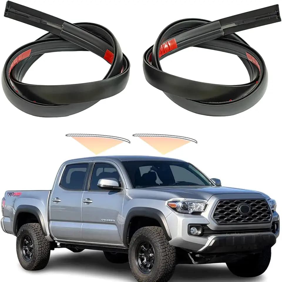2Pcs Roof Drip Molding Weatherstrip Fit for Toyota Tacoma Double CAB 2016-2023, Left & Right Side Roof Trim Seal Kit Replace 75552-04080 75552-04081 75552-04082 75551-04080 75551-04082