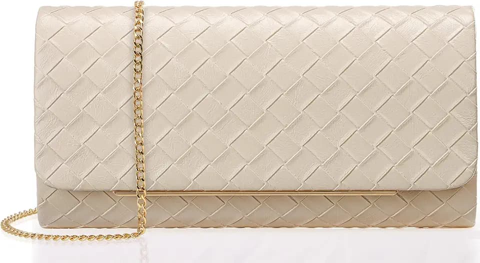 Women's Clutch Purse with Detachable Strap | Evening Handbags for Parties and Weddings