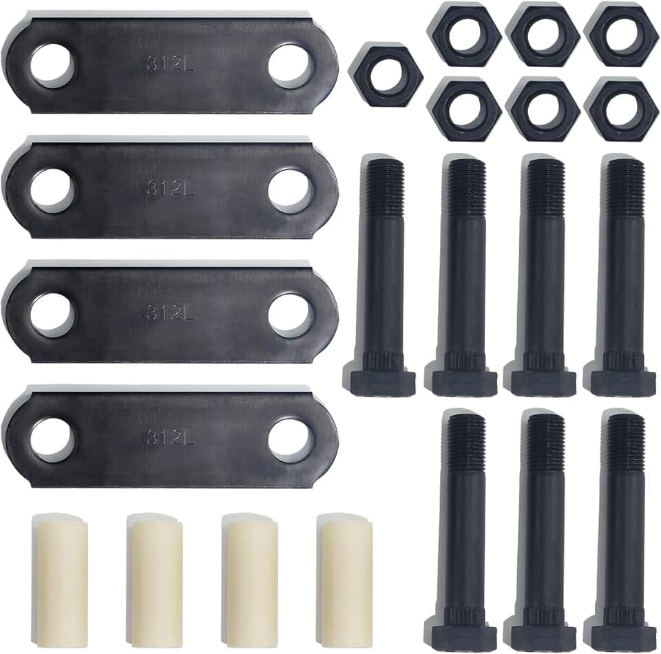 3-1/8'' Trailer Shackles Strap Bolt Kit for 3500 lb- 7200 lb Axles