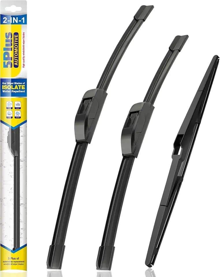 5 PLUS Silicone Windshield Wipers Fits Toyota Sienna 2011-2020 (3 PACK)