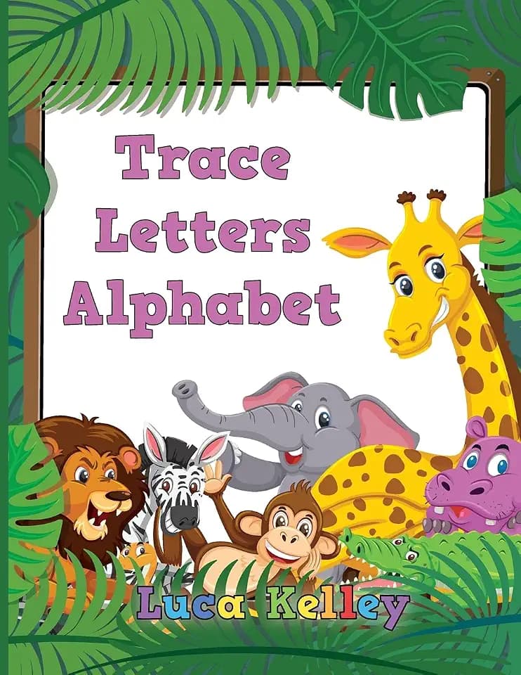 Trace Letters Alphabet: Letter Tracing Books for Preschoolers, Toddlers, Ages 3-7, Coloring and tracing book, Handwriting Workbook, ABC writing practice books