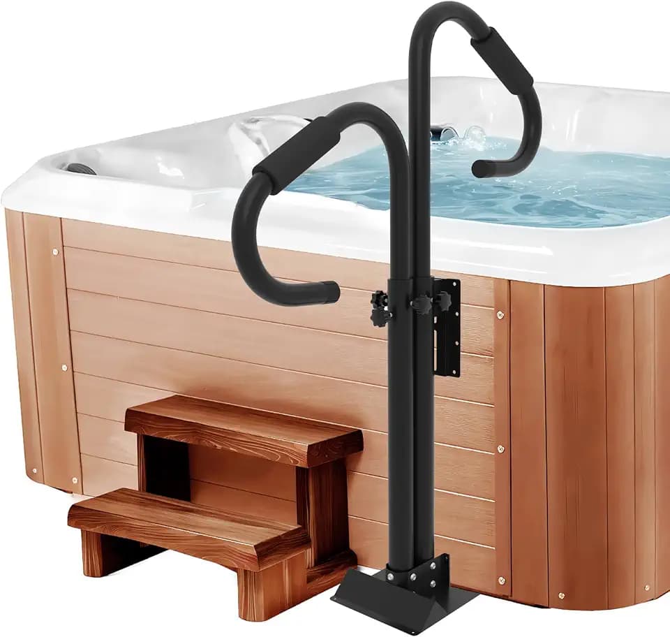 Two-Way Hot Tub Handrails, 38"-58" Adjustable Height SPA Handrail