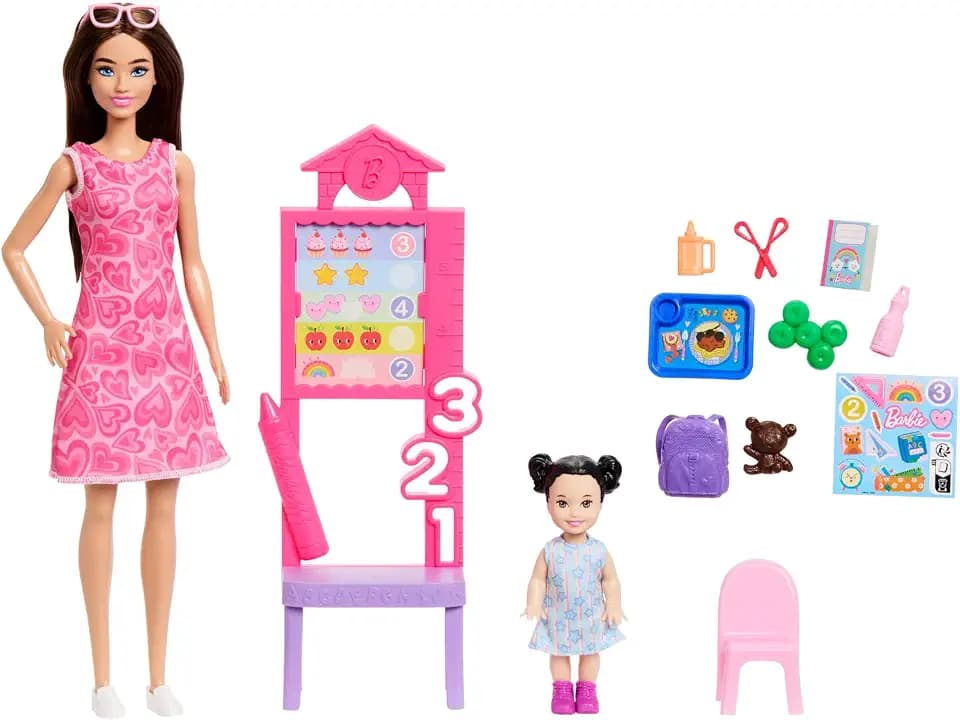 Barbie Lehrerin-Puppe und Spielset mit Zubehör