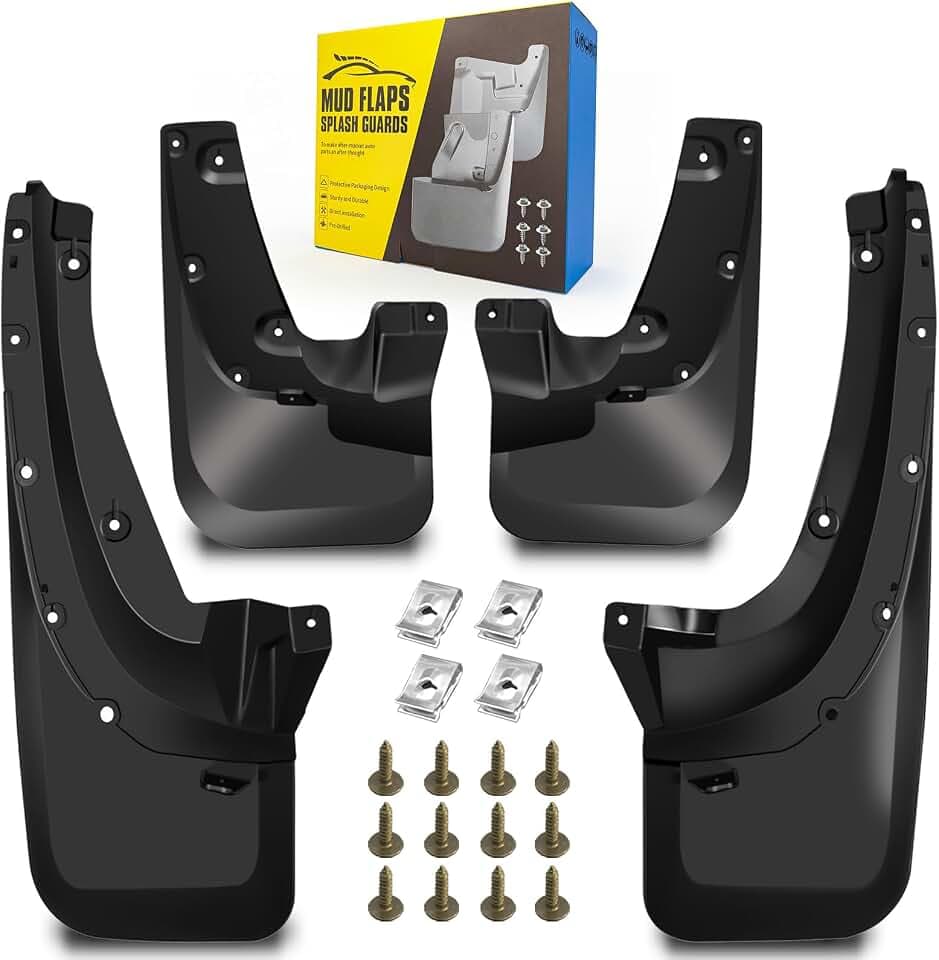 Mud Flaps Fit for 2003-2009 Toyo-ta 4Runner (Fit Sport /SR5, Not fit Limited), Not Fit with Running Boards/Side Skirts, Dedicated Mudguard for Four Seasons Universal Protection, Front and Rear