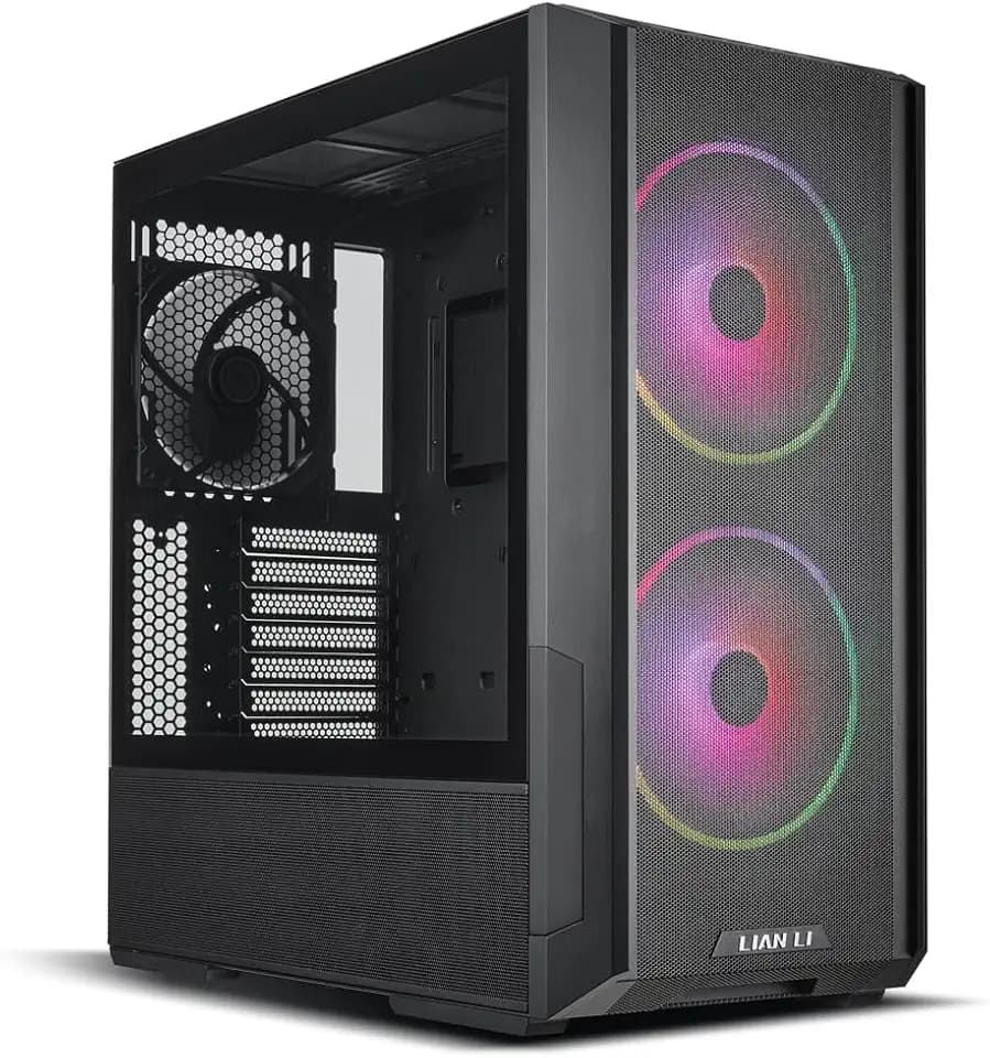 LIAN LI LANCOOL 216 RGB Black ATX Mid-Tower Case, 2x160mm ARGB Fans