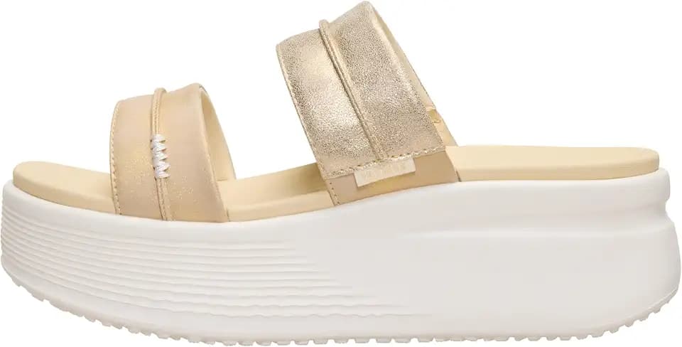 HEYDUDE Women's Austin Slide Classic Platform Sandal | EVA Footbed