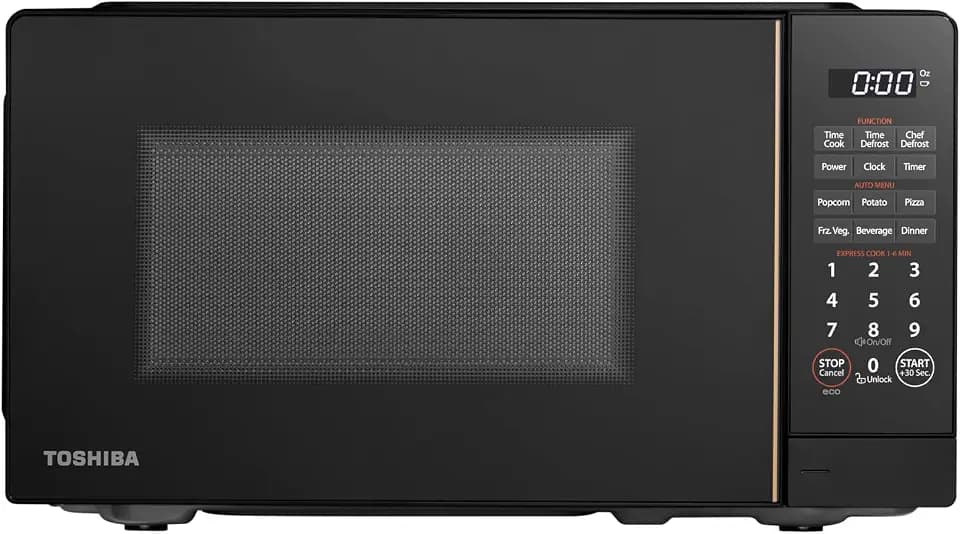 TOSHIBA Countertop Microwave Oven, 0.7 Cu.Ft, 700W, Black