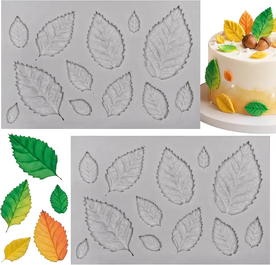 Leaf Silicone Mold Rose Flower Leaf Fondant Mold