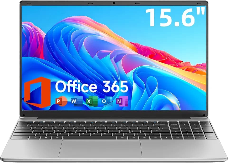 15.6" FHD Laptop 4GB RAM 128GB Storage,1-Year Office 365