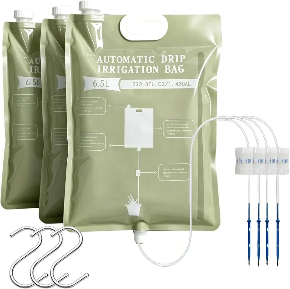 3Pcs 6.5L Automatic Vacation Plant Waterer Bag,Plant Self Watering Devices