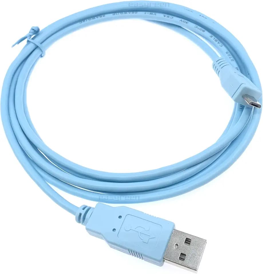 Micro USB Console Cable for Cisco IR1800 Series Routers CAB-USB-UB= USB Type A to Micro B Console Cable 2M
