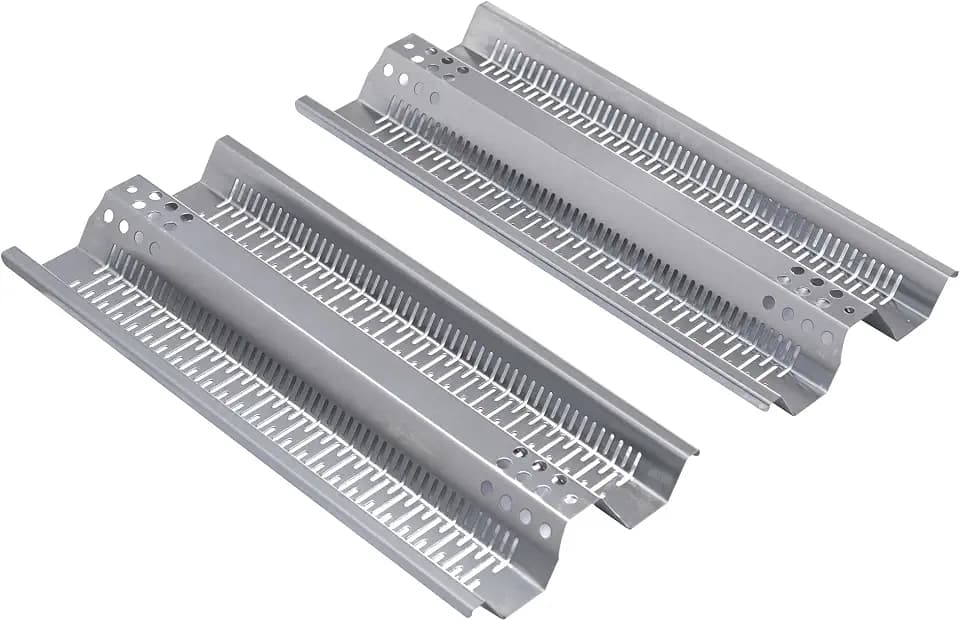 Monument Grills Stainless Steel Heat Plates, Replacement Grill Heat Plate Shield, Flavorizer Bar, Flame Tamer for 4-Burner Grills Model 24367 35633 41847NG D405, Burner Cover A118