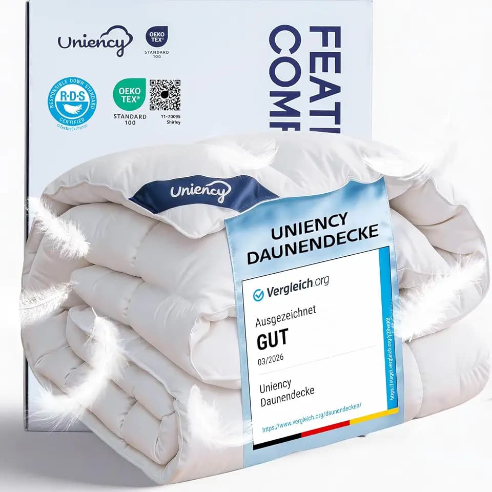 Daunendecke 155x220 Winter Extra Warm 100% Baumwollbezug, 2000 gr.