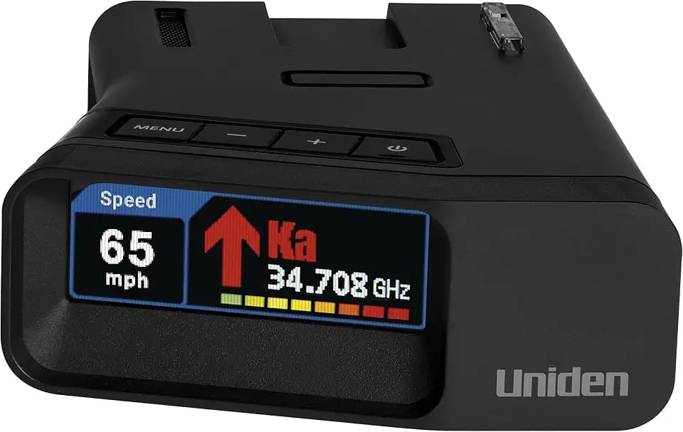 Uniden R7 Extreme Long-Range Laser-Radar Detector, Built-in GPS w/ Real-Time Alerts, Dual-Antennas Front & Rear w/Directional Arrows, Voice Alerts, Red Light Camera and Speed Camera Alerts